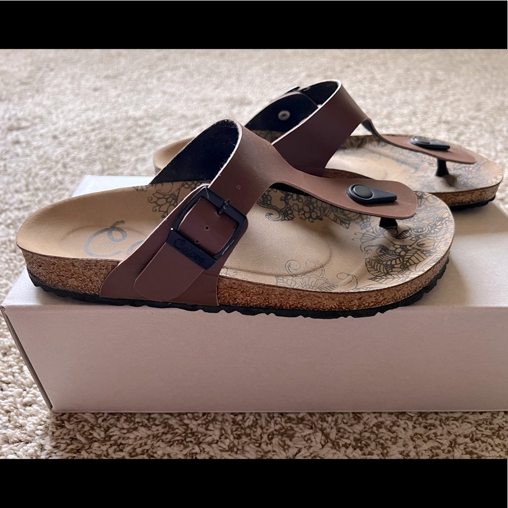 Brand new foot bed sandals